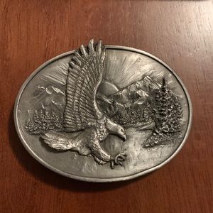VTG Siskiyou Belt Co. 1982 pewter Eagle belt buckle